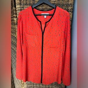 Libby Edelman- Red/Black,‎ Bee print- Size: Large, Pre- Owned